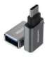 UNITEK Y-A025CGY cable interface/gender adapter USB Type-C USB Type-A Metallic