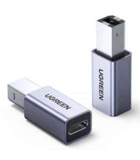 Ugreen USB Type-C to USB Type-B adapter (grey)