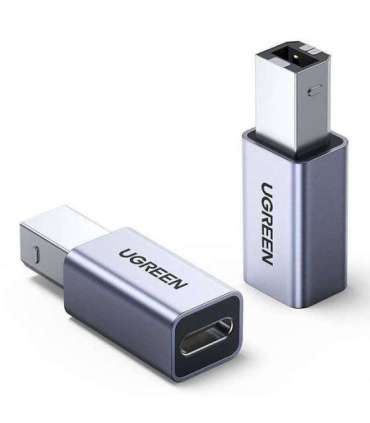 Ugreen USB Type-C to USB Type-B adapter (grey)