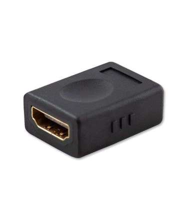 SAVIO HDMI (F) – HDMI (F) – Adapter, straight, barrel CL-111 Black