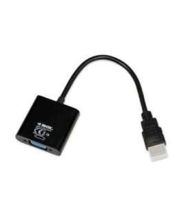 iBox IAHV01 video cable adapter HDMI Type A (Standard) VGA (D-Sub) Black