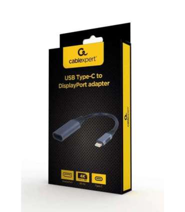 Cablexpert A-USB3C-DPF-01 video cable adapter 0.15 m USB Type-C DisplayPort Grey