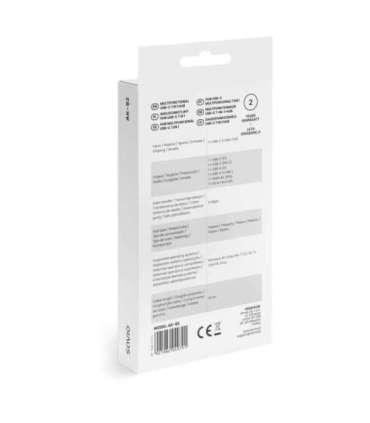 Savio AK-82 interface hub USB Type-C 5000 Mbit/s Black