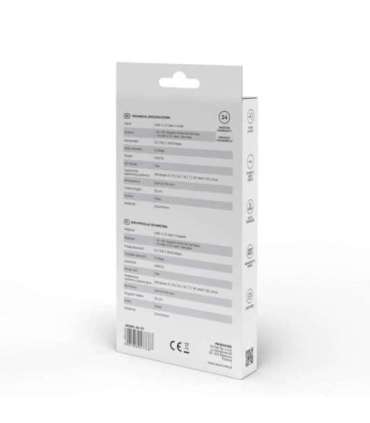 Savio AK-57 USB-C - 3 x USB-A HUB with RJ-45 Gigabit Ethernet adapter, 5000 Mbit/s, grey