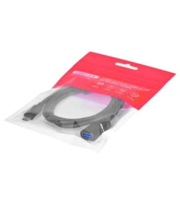 Cable adapter Unitek (C476BK-1M) USB-C (M) - USB-A (F) 10Gbps 60 W