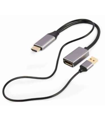 Gembird A-HDMIM-DPF-02 video cable adapter 0.1 m HDMI Type A (Standard) DisplayPort Black