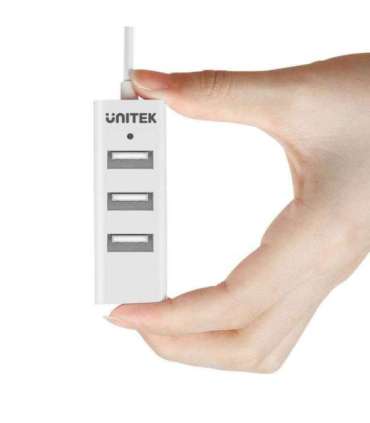 UNITEK Y-2146 interface hub USB 2.0 480 Mbit/s White