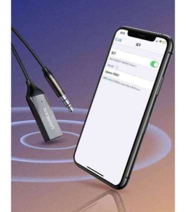 Ugreen CM309 Bluetooth 5.0 Audio Receiver USB Cable Audio Adapter AUX Jack Black