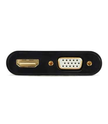 Gembird A-VGA-HDMI-02 video cable adapter 0.15 m HDMI + VGA (D-Sub) VGA (D-Sub) Black