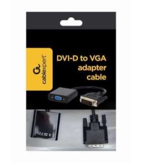 Gembird A-DVID-VGAF-01 video cable adapter 0.2 m DVI-D VGA (D-Sub) Black