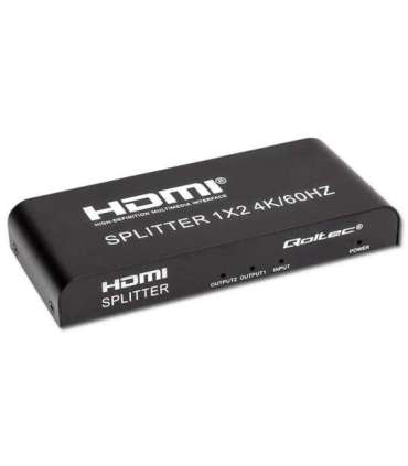 Qoltec 51797 Active HDMI Splitter 2 x HDMI 4K x 2K 6Gb/s 60Hz