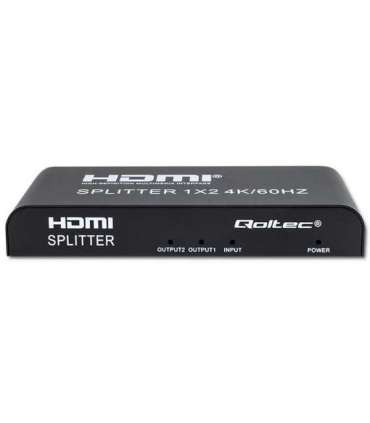 Qoltec 51797 Active HDMI Splitter 2 x HDMI 4K x 2K 6Gb/s 60Hz