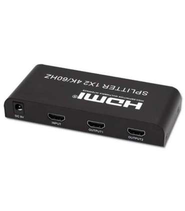 Qoltec 51797 Active HDMI Splitter 2 x HDMI 4K x 2K 6Gb/s 60Hz