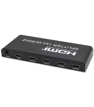 Qoltec 51799 Active HDMI Splitter 4 x HDMI 4K x 2K 6Gb/s 60Hz