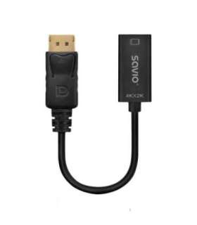 Adapter Savio DisplayPort (M) v1.2 - HDMI A (F) v1.4, 4K, AK-62