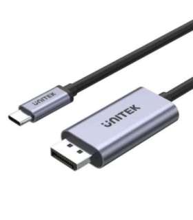 UNITEK V1409A cable gender changer USB-C DisplayPort Black, Grey