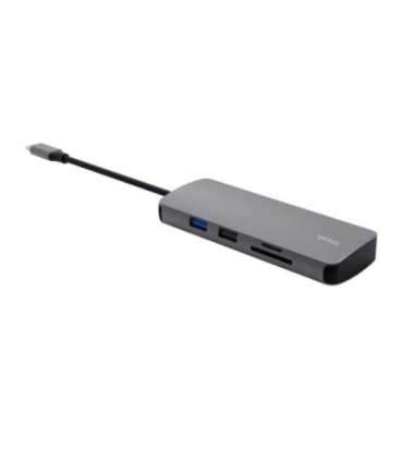 Trust 25672 interface hub USB Type-C Grey