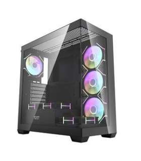 Darkflash DS900 computer case (black) + 7 ARGB fans