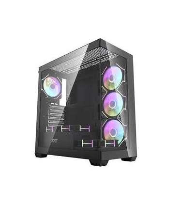 Darkflash DS900 computer case (black) + 7 ARGB fans
