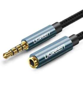 Ugreen extension cable adapter AUX mini jack 3.5 mm 2 m (blue)