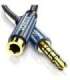 Ugreen extension cable adapter AUX mini jack 3.5 mm 2 m (blue)