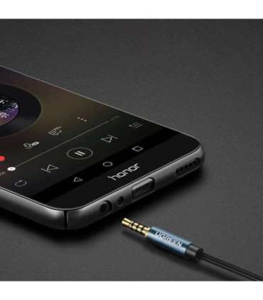 Ugreen extension cable adapter AUX mini jack 3.5 mm 2 m (blue)