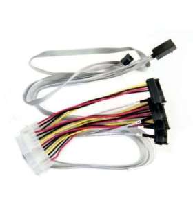 Microchip Technology 2280100-R Serial Attached SCSI (SAS) cable 0.8 m 6 Gbit/s Multicolour, White