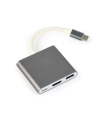 Gembird A-CM-HDMIF-02-SG USB graphics adapter 3840 x 2160 pixels Grey