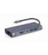 Gembird A-CM-COMBO7-01 notebook dock/port replicator USB 3.2 Gen 1 (3.1 Gen 1) Type-A Grey