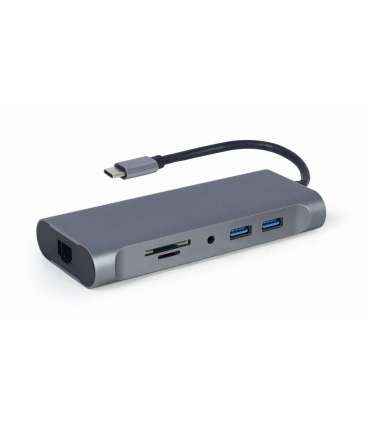 Gembird A-CM-COMBO7-01 notebook dock/port replicator USB 3.2 Gen 1 (3.1 Gen 1) Type-A Grey
