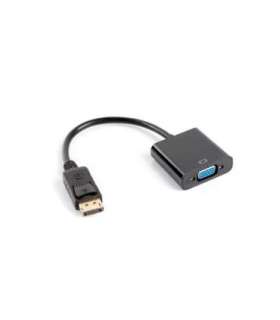 Lanberg AD-0002-BK video cable adapter 0.2 m VGA (D-Sub) DisplayPort Black