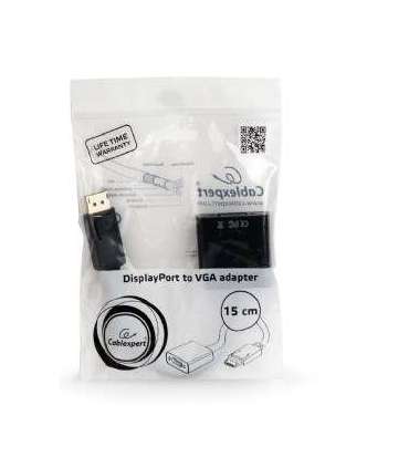 Gembird A-DPM-VGAF-02 video cable adapter 0.15 m VGA (D-Sub) DisplayPort Black