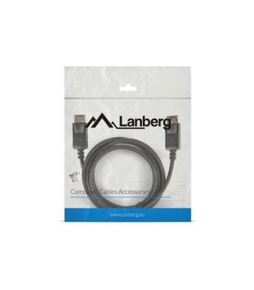 Lanberg CA-DPDP-10CC-0018-BK DisplayPort cable 1.8 m Black