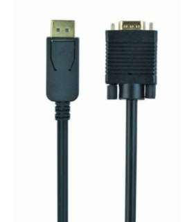 Gembird CCP-DPM-VGAM-6 video cable adapter 1.8 m VGA (D-Sub) DisplayPort Black