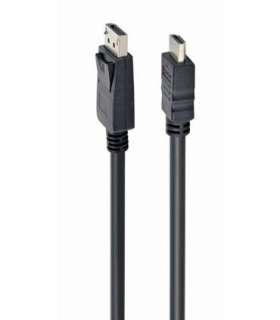 Gembird CC-DP-HDMI-3M DisplayPort to HDMI cable (not bi-directional), 3m, black