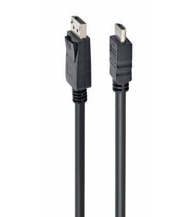 Gembird CC-DP-HDMI-3M DisplayPort to HDMI cable (not bi-directional), 3m, black