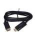 Savio CL-56 video cable adapter 1.5 m DisplayPort HDMI Type A (Standard) Black
