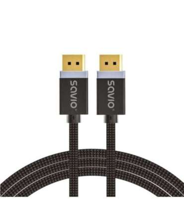 DisplayPort cable 2 m Black SAVIO CL-166