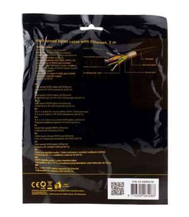 Gembird 3m HDMI M/M HDMI cable HDMI Type A (Standard) Black