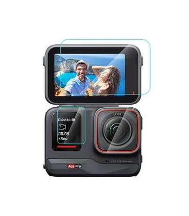 3 in 1 Tempered Glass Film PULUZ For Insta360 Ace Pro (PU951T)