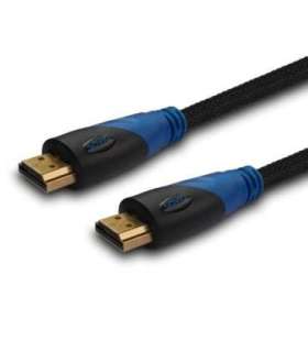 Savio CL-02 HDMI cable 1.5 m HDMI Type A (Standard) Black,Blue