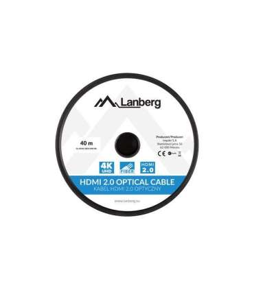 Lanberg CA-HDMI-20FB-0400-BK optical cable HDMI M/M 40m v2.0 4K AOC