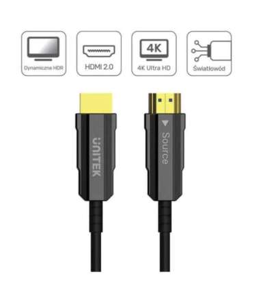 UNITEK HDMI 2.0 AOC 4K 60HZ 12M OPTICAL CABLE