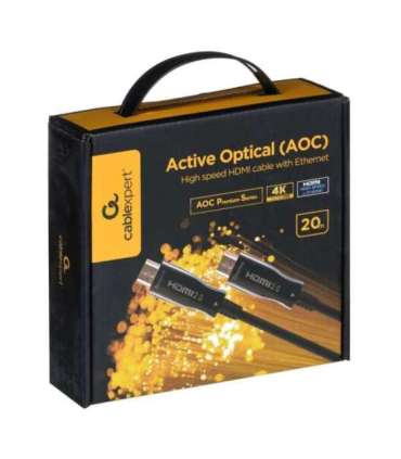 Gembird CCBP-HDMI-AOC-20M-02 Active Optical (AOC) High speed HDMI cable with Ethernet "AOC Premium Series", 20m