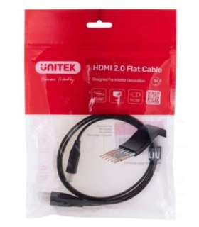 UNITEK 2.0 4K60HZ FLAT 1M C11063BK-1M HDMI cable 1 m HDMI Type A (Standard) Black
