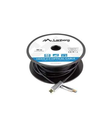 Lanberg CA-HDMI-20FB-0300-BK optical cable HDMI M/M 30m v2.0 4K