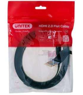 UNITEK 2.0 4K60HZ FLAT 3M C11063BK-3M HDMI cable 3 m HDMI Type A (Standard) Black