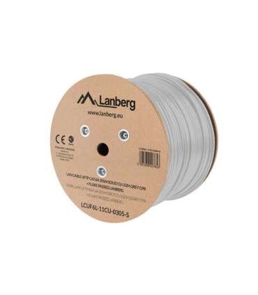 LANBERG CABLE UFTP CAT. 6A 305M WIRE CU LSZH GRAY