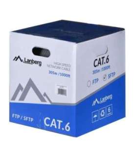 Lanberg LCS6-11CU-0305-S networking cable 305 m Cat.6 SFTP CPR+ Fluke passed Gray