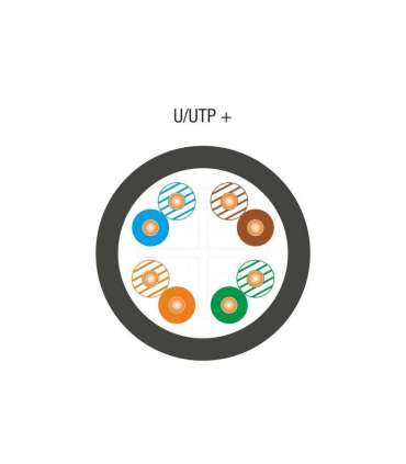 ALANTEC U/UTP cat.6 PE 4x2x23AWG 305m EXTERNAL DRY cable